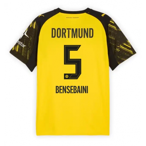 Billige Fotballdrakt Borussia Dortmund Ramy Bensebaini #5 Replika Hjemmedrakt 2025-26 Kortermet Billige Fotballdrakt Borussia Dortmund Ramy Bensebaini #5 Replika Hjemmedrakt 2025-26 Kortermet